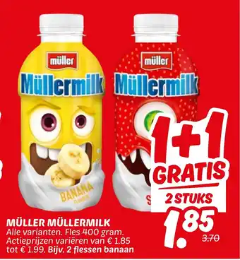 Dekamarkt Müller müllermilk aanbieding