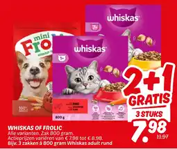 Dekamarkt Whiskas of frolic aanbieding
