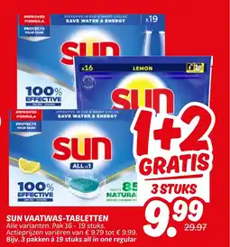 Dekamarkt Sun vaatwas-tabletten aanbieding