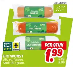 Dekamarkt Bio worst aanbieding