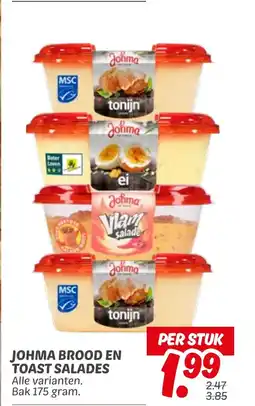 Dekamarkt Johma brood en toast salades aanbieding