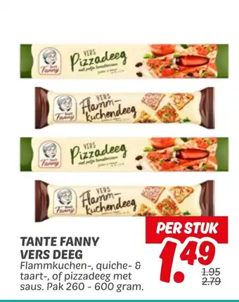 Dekamarkt Tante fanny vers deeg aanbieding