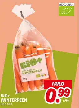 Dekamarkt Bio+ winterpeen aanbieding