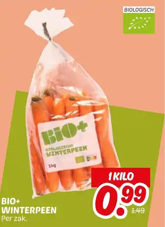 Dekamarkt Bio+ winterpeen aanbieding