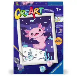 Intertoys Ravensburger CreArt Schilderen op nummer axolotl aanbieding