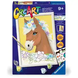 Intertoys Ravensburger CreArt Schilderen op nummer paard met bloemen aanbieding