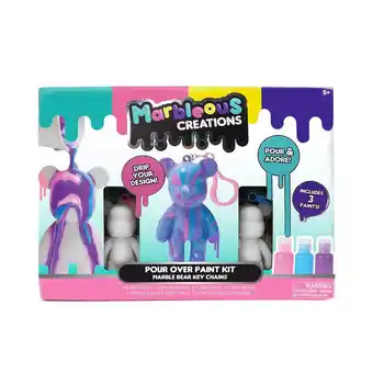 Intertoys Marble Bear sleutelhangers gietverf set 2-delig aanbieding