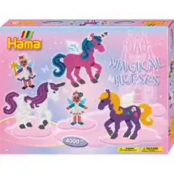 Intertoys Hama strijkkralen eenhoorns set 4000-delig aanbieding