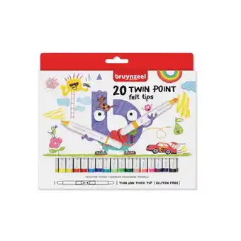 Intertoys Bruynzeel Twin Points stiften - 20 stuks aanbieding