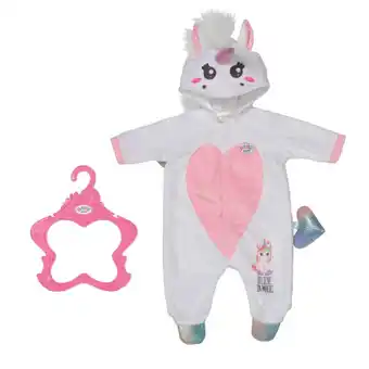 Intertoys BABY born unicorn onesie poppenromper aanbieding