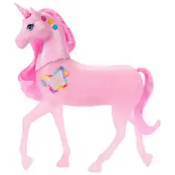 Intertoys Barbie eenhoorn met fonkelende lichtjes aanbieding