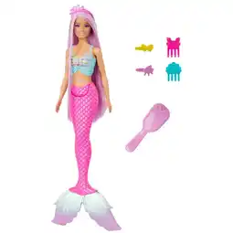 Intertoys Barbie Fantasy zeemeermin pop met lang haar aanbieding