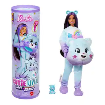 Intertoys Barbie Cutie Reveal Care Bears pop - paars aanbieding