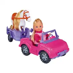 Intertoys Evi Love jeep met paardentrailer aanbieding