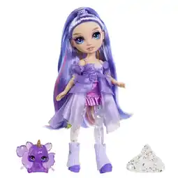 Intertoys Rainbow High Rainbow Shimmers met slijm modepop Violet aanbieding
