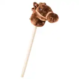 Intertoys Stokpaard met geluid - bruin/beige aanbieding
