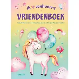 Intertoys Ik hou van eenhoorns vriendenboek aanbieding