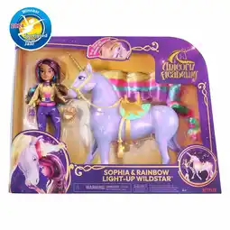 Intertoys Unicorn Academy Sophia & Rainbow Light-up Wildstar speelset met licht en geluid aanbieding