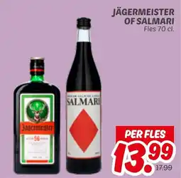 Dekamarkt Jägermeister of salmari aanbieding