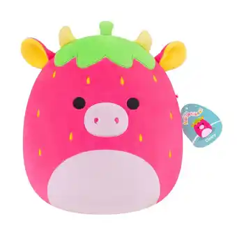 Intertoys Squishmallows Cleary de roze aardbei koeknuffel - 30 cm aanbieding
