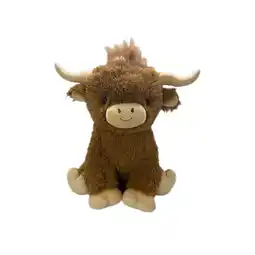 Intertoys Pluchen knuffel zittende koe - 65 cm aanbieding
