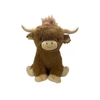 Intertoys Pluchen knuffel zittende koe - 65 cm aanbieding