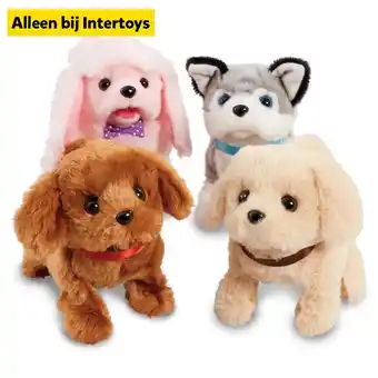 Intertoys Speelse puppy vriendje met kennel aanbieding