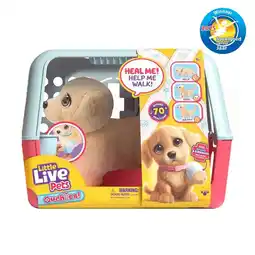 Intertoys Little Live Pets Ouchies Puppy Cooper interactieve knuffel aanbieding