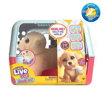 Intertoys Little Live Pets Ouchies Puppy Cooper interactieve knuffel aanbieding