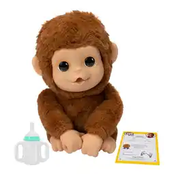 Intertoys Little Live Pets My baby Monkey Mango interactieve knuffelaap aanbieding