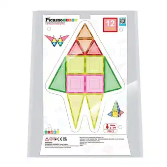 Intertoys PicassoTiles magnetische bouwset 12-delig aanbieding