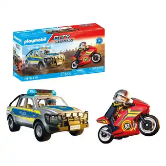 Intertoys PLAYMOBIL City Action achtervolging met politie-ophaaldienst 71875 aanbieding
