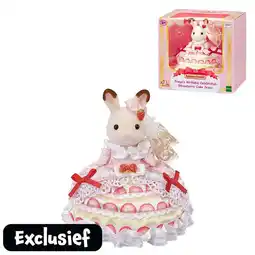Intertoys Sylvanian Families Freya's verjaardag set aardbeien cake jurk 5847 aanbieding