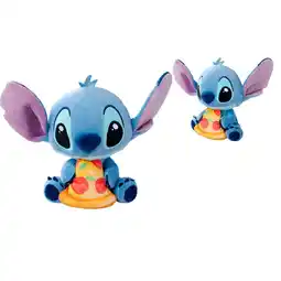 Intertoys Disney Stitch knuffel met pizza pluche - 25 cm aanbieding