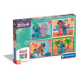 Intertoys Clementoni Disney Stitch 4-in-1 puzzelset - 12 + 16 + 20 + 24 stukjes aanbieding