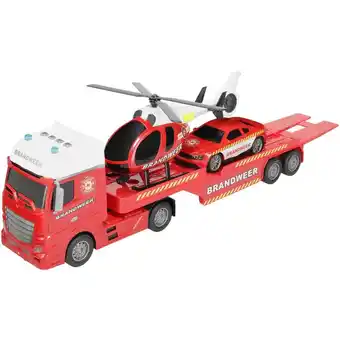 Intertoys Little Fireman Inertia brandweertransportvoertuig aanbieding
