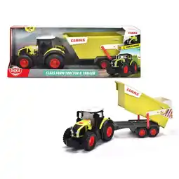Intertoys Claas tractor met aanhanger - 64 cm aanbieding