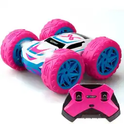 Intertoys Exost op afstand bestuurbare 360 Cross Amazone stuntauto - roze aanbieding