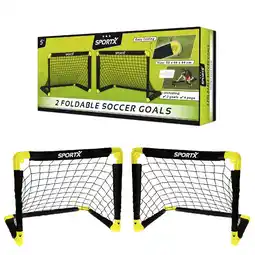 Intertoys SportX voetbaldoel - 2 stuks - 55 x 44 x 44 cm aanbieding