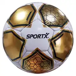 Intertoys SportX voetbal Gold White Star - maat 5 aanbieding