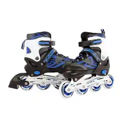 Intertoys Inline skates - maat 33-36 - blauw/zwart aanbieding