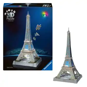 Intertoys Ravensburger Iconics 3D puzzel Eiffeltoren met licht - 216 stukjes aanbieding