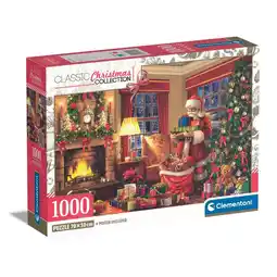 Intertoys Clementoni puzzel bezoek van de kerstman - 1000 stukjes aanbieding