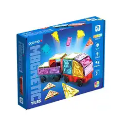 Intertoys Geomag magnetische tegels edelstenen voertuigen set 24-delig aanbieding