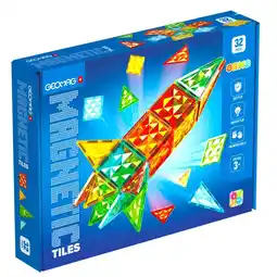 Intertoys Geomag magnetische tegels edelstenen raket set 32-delig aanbieding