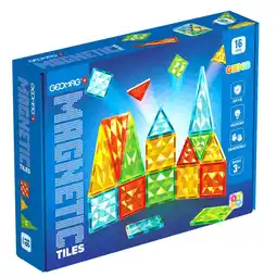 Intertoys Geomag magnetische tegels edelstenen set 16-delig aanbieding
