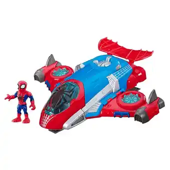 Intertoys Playskool Marvel Super Hero Adventures Spider-Man Jetquarters aanbieding