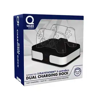 Intertoys Qware Gaming Dual Charging Dock PS5 aanbieding