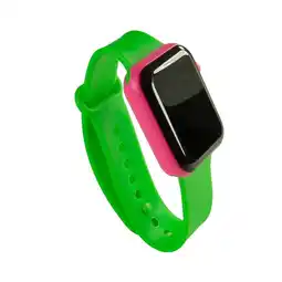 Intertoys Jollity Works LED kinderhorloge - groen/roze aanbieding