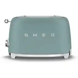 EP SMEG TSF01EGMEU Broodrooster 50's Style - Emerald Green aanbieding